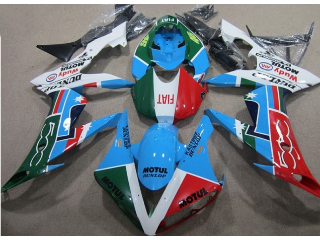 CBR 1000 RR 04-05 Verkleidungen - Blau Rot Grün Motul CBR 1000 RR 04-05 Verkleidungen - Blau Rot Grün Motul