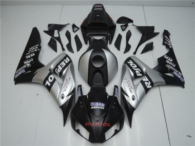 CBR 1000 RR 04-05 Verkleidungen - Schwarz Silber Repsol