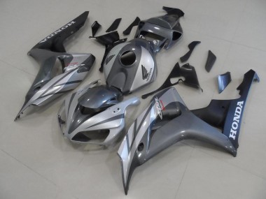 CBR 1000 RR 06-07 Verkleidungen - Graues Silber und Matt schwarz