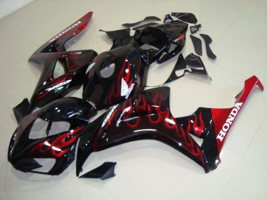 CBR 1000 RR 06-07 Verkleidungen - Rot Flamme