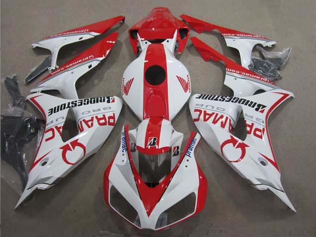 CBR 1000 RR 06-07 Verkleidungen - Weiß Rot PRAMAC CBR 1000 RR 06-07 Verkleidungen - Weiß Rot PRAMAC