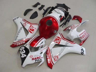 CBR 1000 RR 08-11 Verkleidung - Weiß Rot HARC Pro PIAA 634