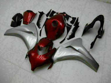 CBR 1000 RR 08-11 Vollverkleidung - Rot Silber