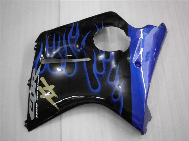 CBR 1100 XX 96-07 Verkleidungen - Blau Flamme