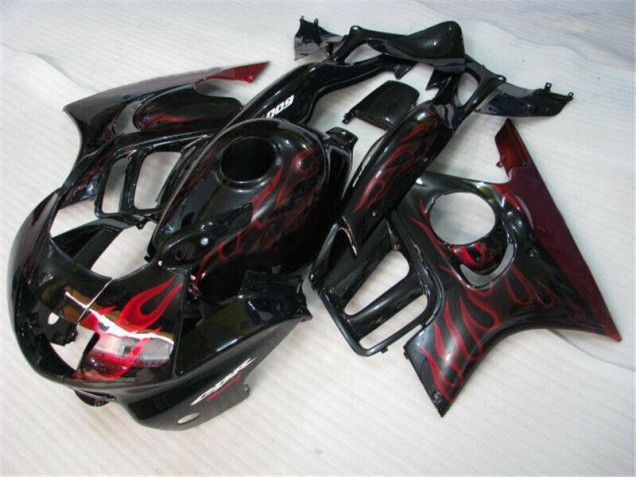 CBR 600 F3 95-98 Verkleidungen - Schwarz rote Flamme CBR 600 F3 95-98 Verkleidungen - Schwarz rote Flamme