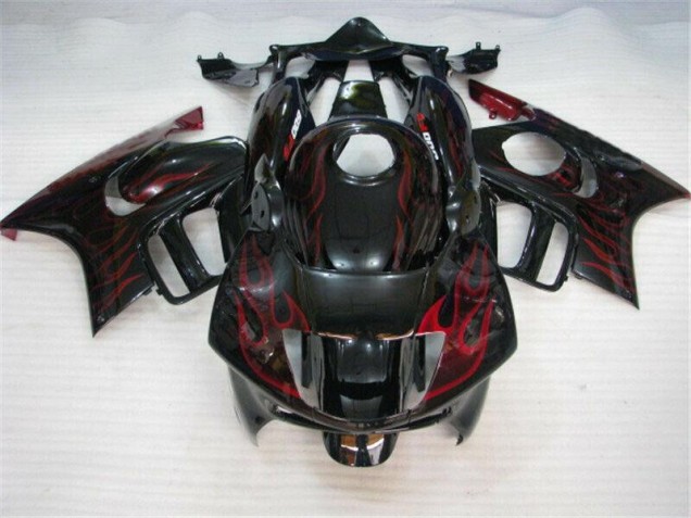 CBR 600 F3 95-98 Verkleidungen - Schwarz rote Flamme CBR 600 F3 95-98 Verkleidungen - Schwarz rote Flamme