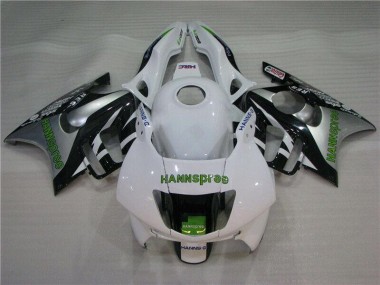 CBR 600 F3 95-98 Verkleidungen - Weiß Grün Hannspree
