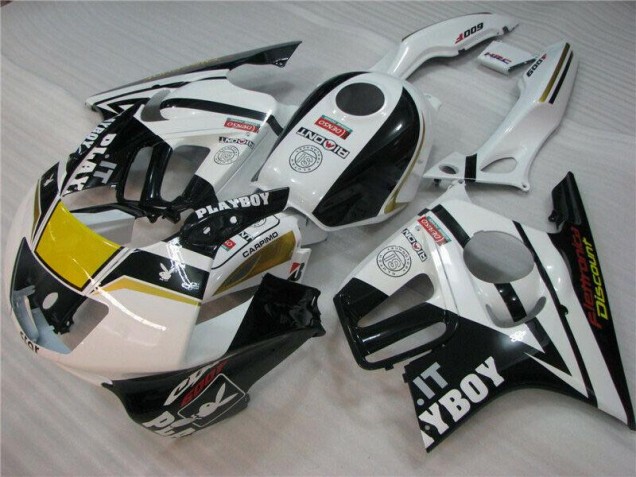 CBR 600 F3 95-98 Verkleidungen - Weiß Schwarz Playboy CBR 600 F3 95-98 Verkleidungen - Weiß Schwarz Playboy