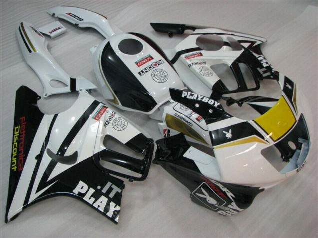 CBR 600 F3 95-98 Verkleidungen - Weiß Schwarz Playboy CBR 600 F3 95-98 Verkleidungen - Weiß Schwarz Playboy
