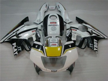CBR 600 F3 95-98 Verkleidungen - Weiß Schwarz Playboy