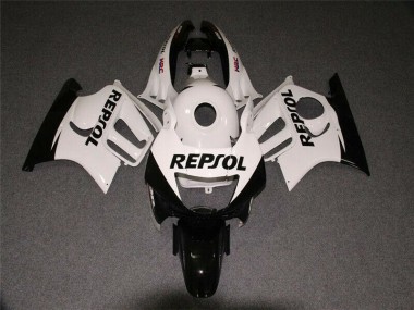 CBR 600 F3 95-98 Verkleidungen - Weiß Schwarz Repsol