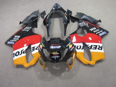 CBR 600 F4 99-00 Verkleidungen - Rot Schwarz Repsol