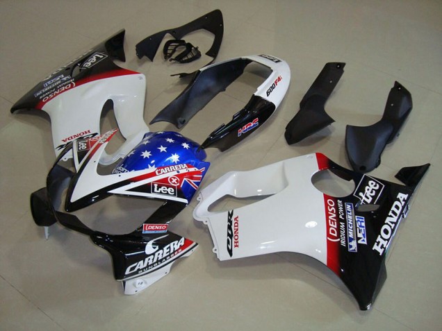 CBR 600 F4i 04-07 Verkleidungen - Weiß Blau DENSO HRC Carrera CBR 600 F4i 04-07 Verkleidungen - Weiß Blau DENSO HRC Carrera