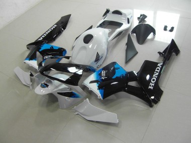 CBR 600 RR 03-04 Verkleidung - Weiß Schwarz Blau
