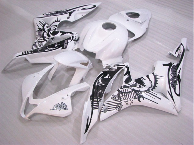 CBR 600 RR 07-08 Verkleidung - Schwarz Weiß