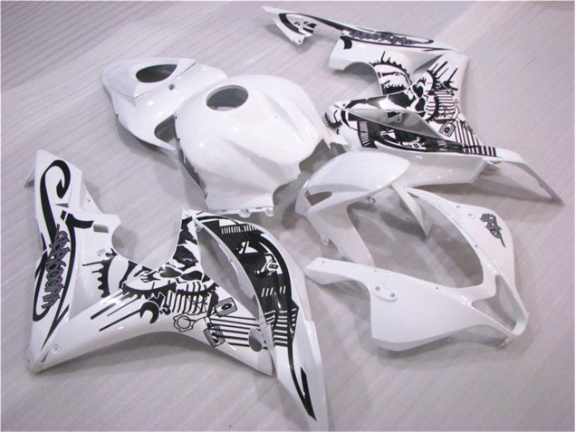 CBR 600 RR 07-08 Verkleidung - Schwarz Weiß