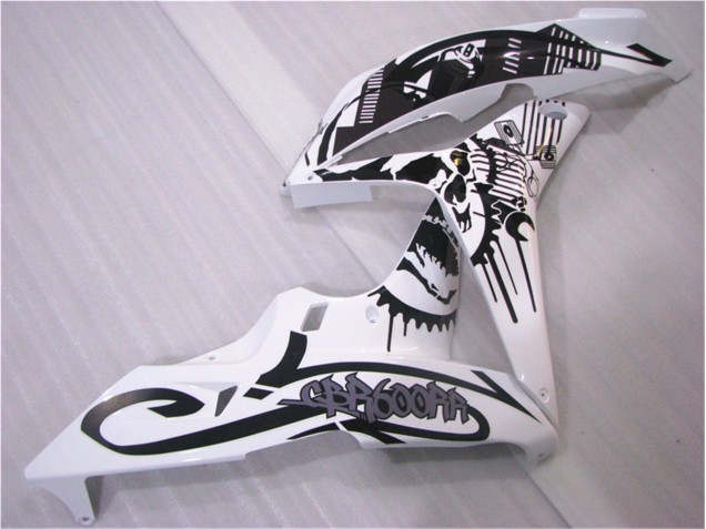 CBR 600 RR 07-08 Verkleidung - Schwarz Weiß