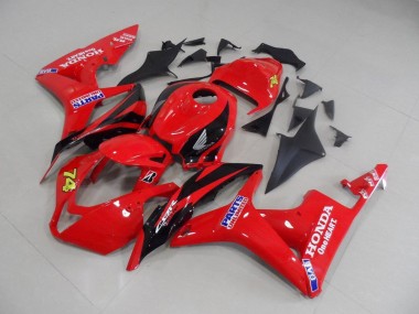 CBR 600 RR 07-08 Verkleidungen - Rot Schwarz Rennen