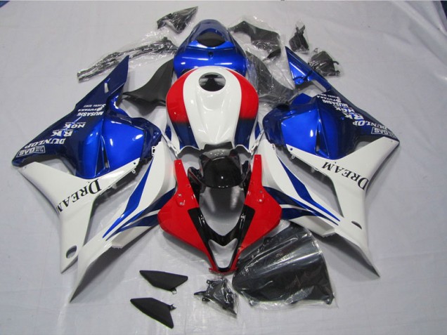 CBR 600 RR 09-12 Verkleidung - Weiß Blau Rot DREAM CBR 600 RR 09-12 Verkleidung - Weiß Blau Rot DREAM
