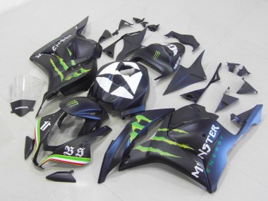 CBR 600 RR 09-12 Verkleidungen - Monster Matt Schwarz
