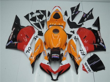 CBR 600 RR 09-12 Verkleidungen - Orange Rot Schwarz Repsol