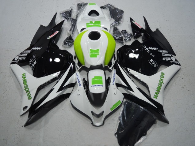 CBR 600 RR 09-12 Verkleidungen - Schwarz Weiß Grün Hannspree CBR 600 RR 09-12 Verkleidungen - Schwarz Weiß Grün Hannspree
