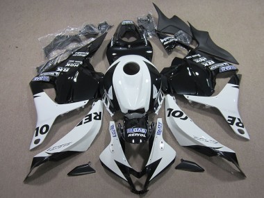 CBR 600 RR 09-12 Verkleidungen - Schwarz Weiß Repsol