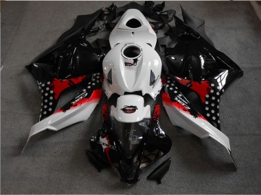 CBR 600 RR 09-12 Verkleidungen - Schwarz Weiß Rot