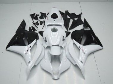 CBR 600 RR 09-12 Verkleidungen - Weiß Matt Schwarz