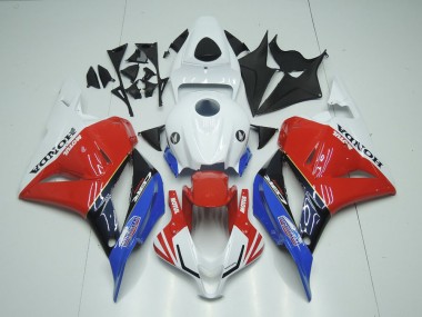 CBR 600 RR 09-12 Verkleidungen - Weiß Motul Rot Blau