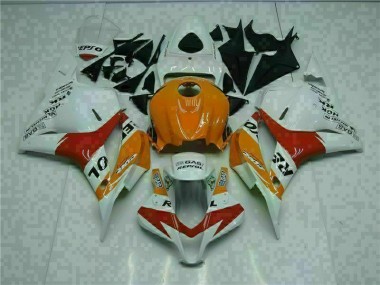 CBR 600 RR 09-12 Verkleidungen - Weiß Orange Repsol