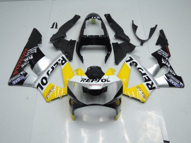 CBR 900 RR 929 00-01 Verkleidungen - Gelb Silber Schwarz Repsol