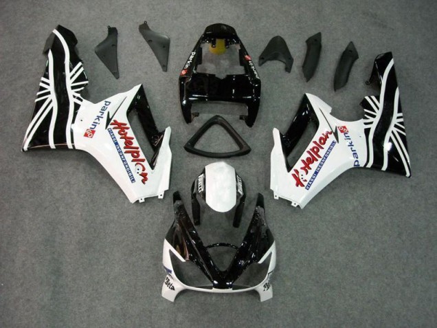 Daytona 675 Triple 06-08 Verkleidungen - Schwarz Weiß Daytona 675 Triple 06-08 Verkleidungen - Schwarz Weiß