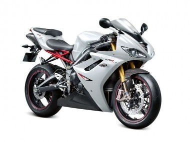 Daytona 675 Triple 06-08 Verkleidungen - Weiß Schwarz