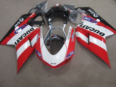 Ducati 1098 07-14 Verkleidungen - Rot Weiß Generali Tim