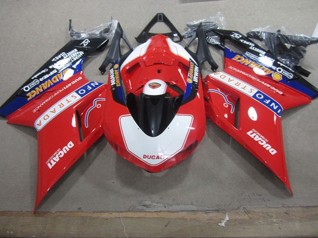 Ducati 1098 07-14 Verkleidungen - Rot Weiß Info Strada Ducati 1098 07-14 Verkleidungen - Rot Weiß Info Strada