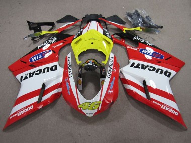 Ducati 1098 848 07-14 Verkleidungen - Rot Weiß Generali 46
