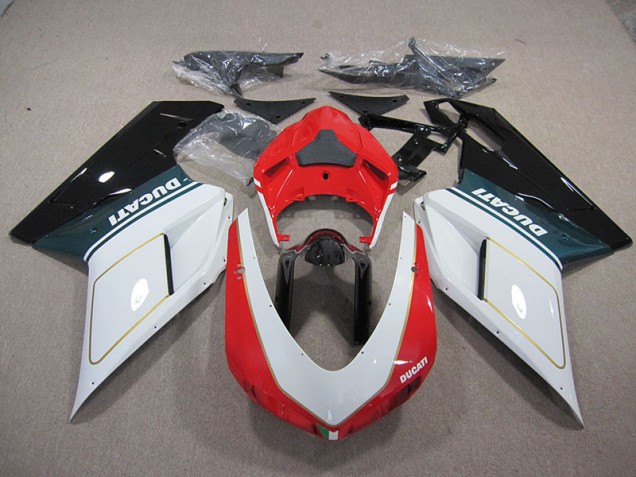Ducati 1098 848 07-14 Verkleidungen - Weiß Rot Ducati 1098 848 07-14 Verkleidungen - Weiß Rot