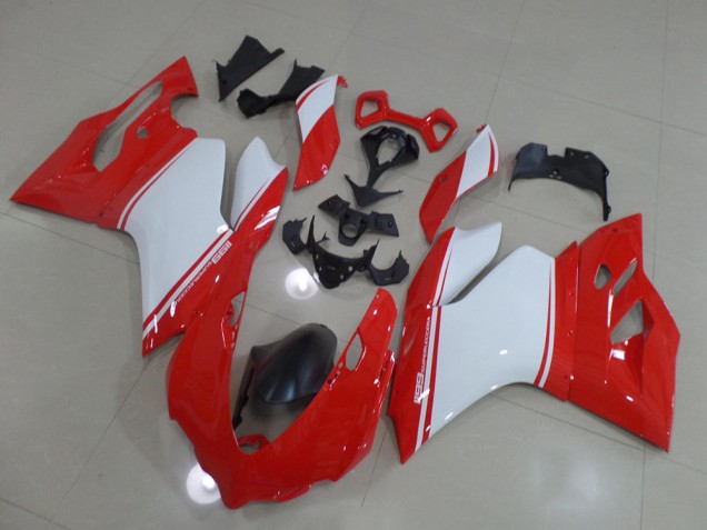 Ducati 1199 11-14 Verkleidungen - Rot Weiß Ducati 1199 11-14 Verkleidungen - Rot Weiß