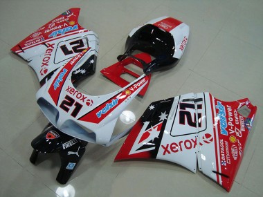 Ducati 748 916 996 996S 93-05 Verkleidung - Rot Weiß Xerox 21