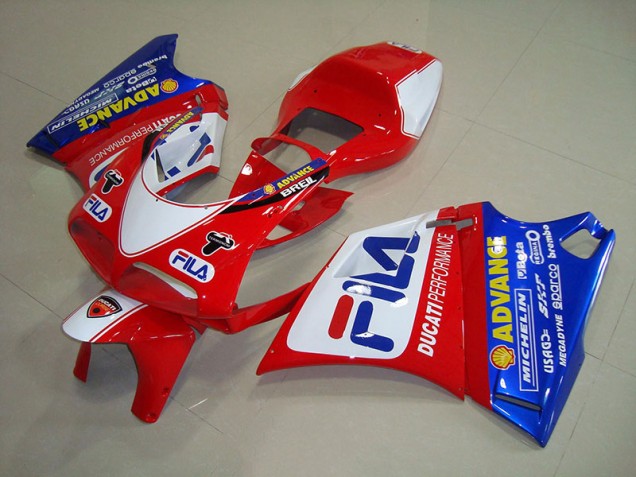Ducati 748 93-05 Verkleidungen - Rot Blau Fila Ducati 748 93-05 Verkleidungen - Rot Blau Fila