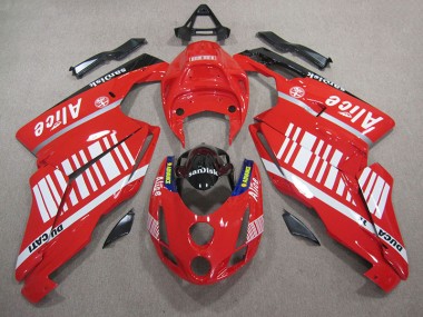 Ducati 749 05-06 Verkleidungen - Rot Weiß Alice SUndisk