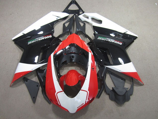 Ducati 848 07-14 Verkleidungen - Schwarz Rote Weiß