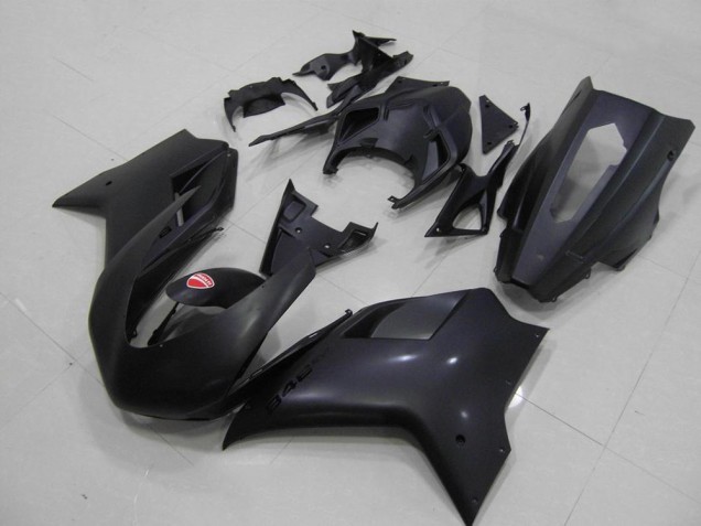 Ducati 848 1098 1198 07-14 Verkleidungen - Matt Schwarze Renn Version