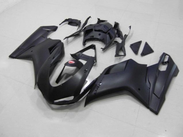 Ducati 848 1098 1198 07-14 Verkleidungen - Matt Schwarzer schwarzer Aufkleber Ducati 848 1098 1198 07-14 Verkleidungen - Matt Schwarzer schwarzer Aufkleber