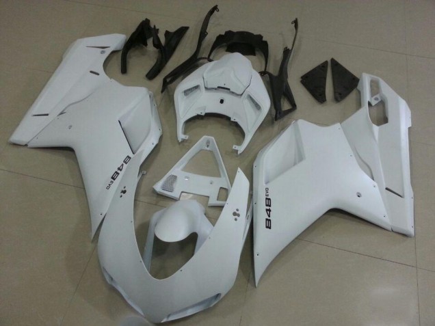 Ducati 848 1098 1198 07-14 Verkleidungen - MattWeiß