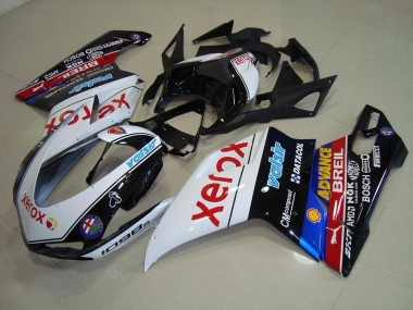 Ducati 848 1098 1198 07-14 Verkleidungen - Schwarz Xerox