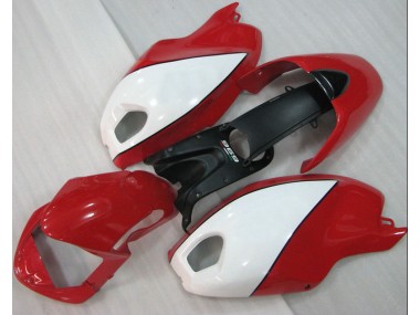 Ducati Monster 696 08-12 Verkleidungen - Rot Weiß