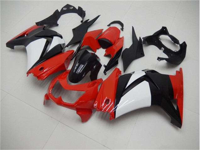 EX250 08-12 Verkleidungen - Rot Schwarz Weiß EX250 08-12 Verkleidungen - Rot Schwarz Weiß