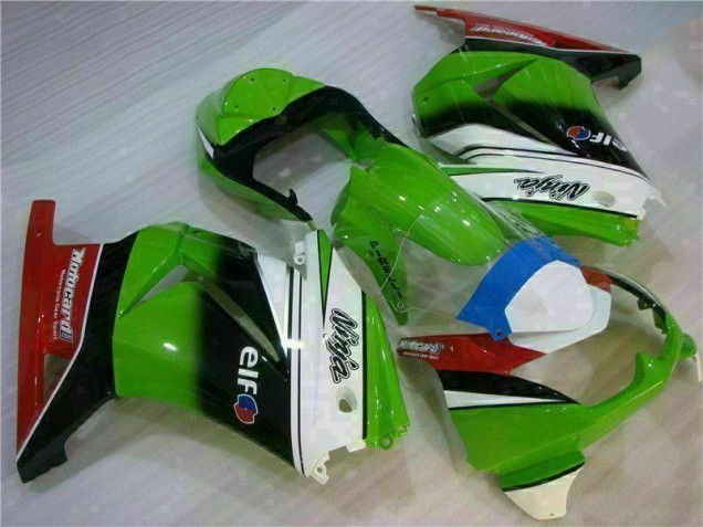 EX250 08-12 Verkleidungen - Weiß Grün Schwarz Ninja EX250 08-12 Verkleidungen - Weiß Grün Schwarz Ninja